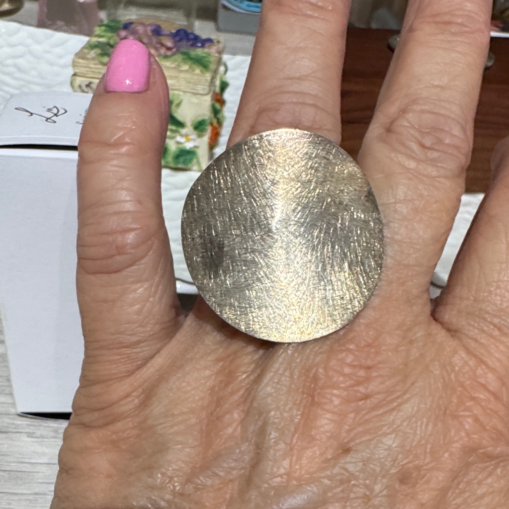 Mayoral Silver Textured Statement Ring
